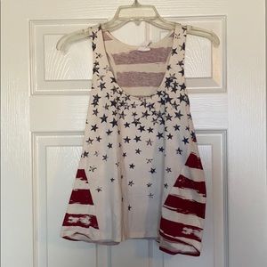 American flag tank top